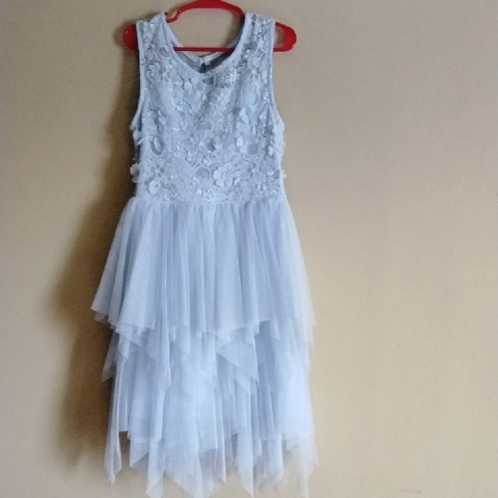 Zunie White Floral Lace Kids Dress